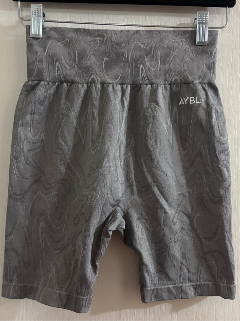 AYBL Gray Marbled Seamless Bike Shorts